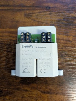 GEA Tuchenhagen OTAS Interface 2E/2A 221-359.01 24V DC Ventilsteuermodul