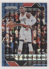 2016-17 Panini Prizm Mosaic Blue Damian Lillard #14 d3b