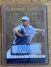 Andrew Miller 2007 Just Minors Just Stars Autographs Gold #16 Auto 12/50 - NM-MT