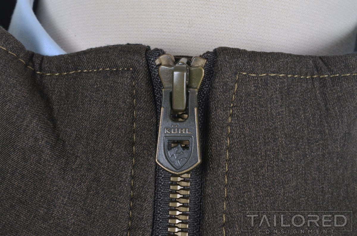 KUHL Brown Solid Polyester Mens Zip Jacket Coat -… - image 3