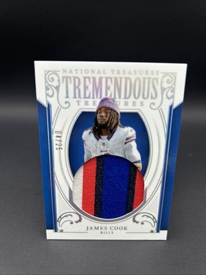 Panini Treasures 2025 Tremendous Treasures James Cook TT-JCK 4/25 NUMBER MATCH