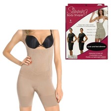 Full Body Shaper Slimming Shapewear Fajas Reductoras Bodysuit Post Surgery Beige