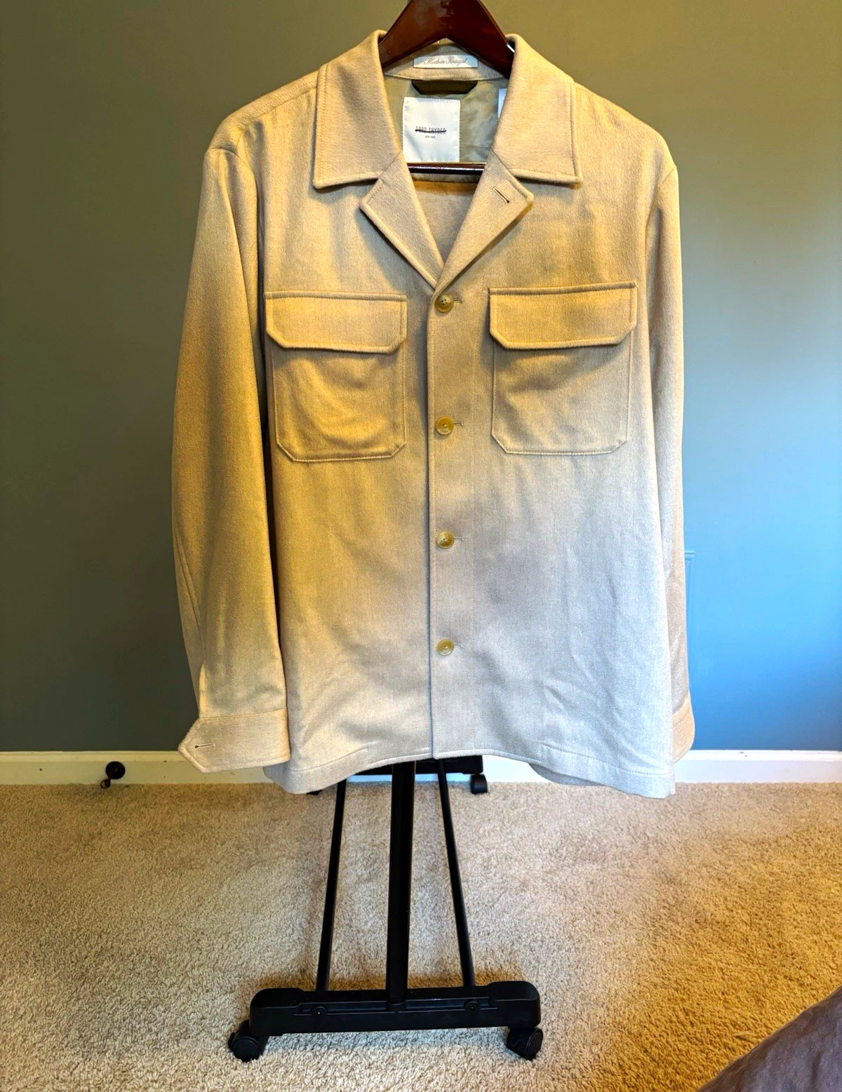 NWT Todd Snyder 100% Italian Cashmere Two-Pocket Overshirt XL *READ* - product detail image 1