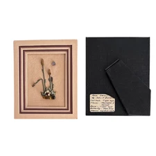 John H Durden Real Gemstone Nature Art Tiger’s Eye Garnet Moonspar Abalone OOAK