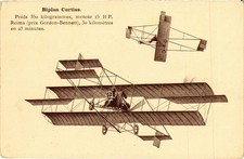 PC AVIATION BIPLAN CURTISS (a87458)