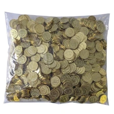 Game Room Guys Generic Arcade Game Gold Tokens -.900 - Bag of 1000