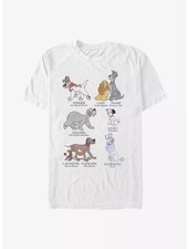 Disney Dog Breeds T Shirt Size S - 5XL Gift For Friends