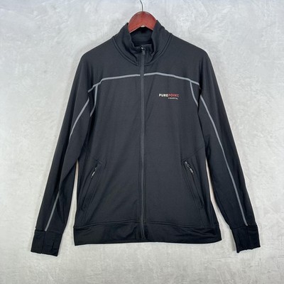 Stormtech Jacket Mens Medium Black H2X-DRY Full Zip Track Athletic Thumbholes