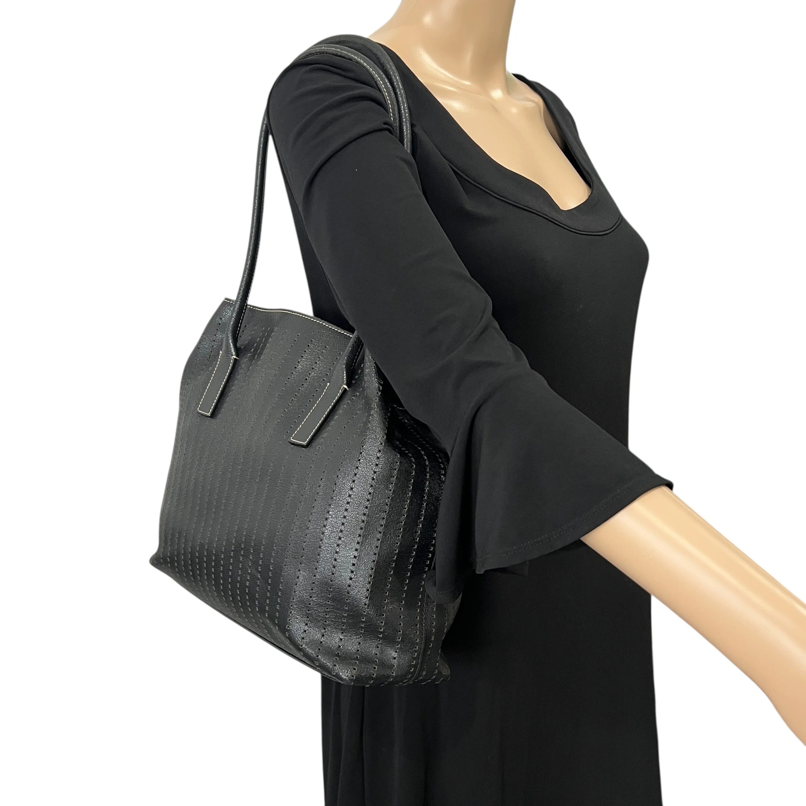 Prada Perforated Leather Tote — image 3