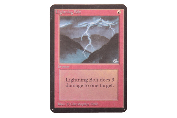 MTG Lightning Bolt Alpha Edition Common MAGIC: THE GATHERING