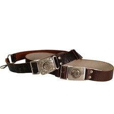 Vintage Girl Guides & Scout Association Leather Belts Brown Preloved