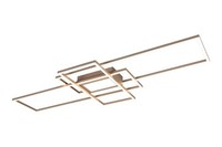 Trio Leuchten Irvine Led-Deckenleuchte Deckenlampe Metall Beige Dimmbar 105 X 42