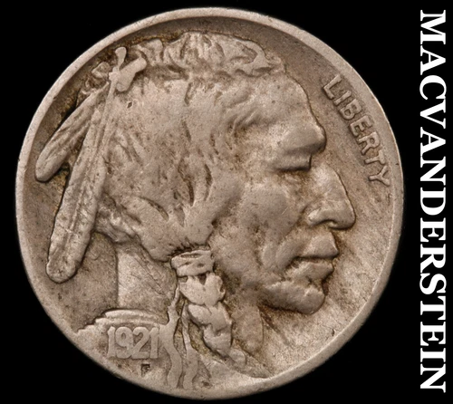 1921-S Buffalo Nickel- Very Fine Semi Key Better Date No Reserve #i7186