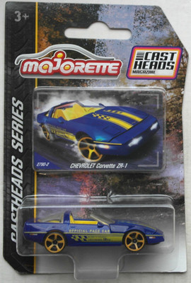 Majorette Castheads Series 1990 Chevy Chevrolet Corvette ZR-1 C4 blau Neu/OVP 90