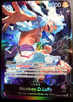Monkey.D.Luffy OP09-061 ONE PIECE Tcg Card Game NM PURPLE/BLACK