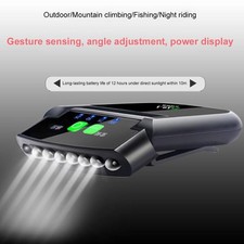 Rechargeable 6 LED Clip-on Headlight Hat Cap Sensor Torch Camping Light P0H9