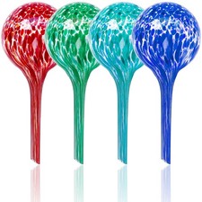 Bvrbaory Plant Watering Globes,Colorful Small-4 Pcs Multi-Color, Colorful 