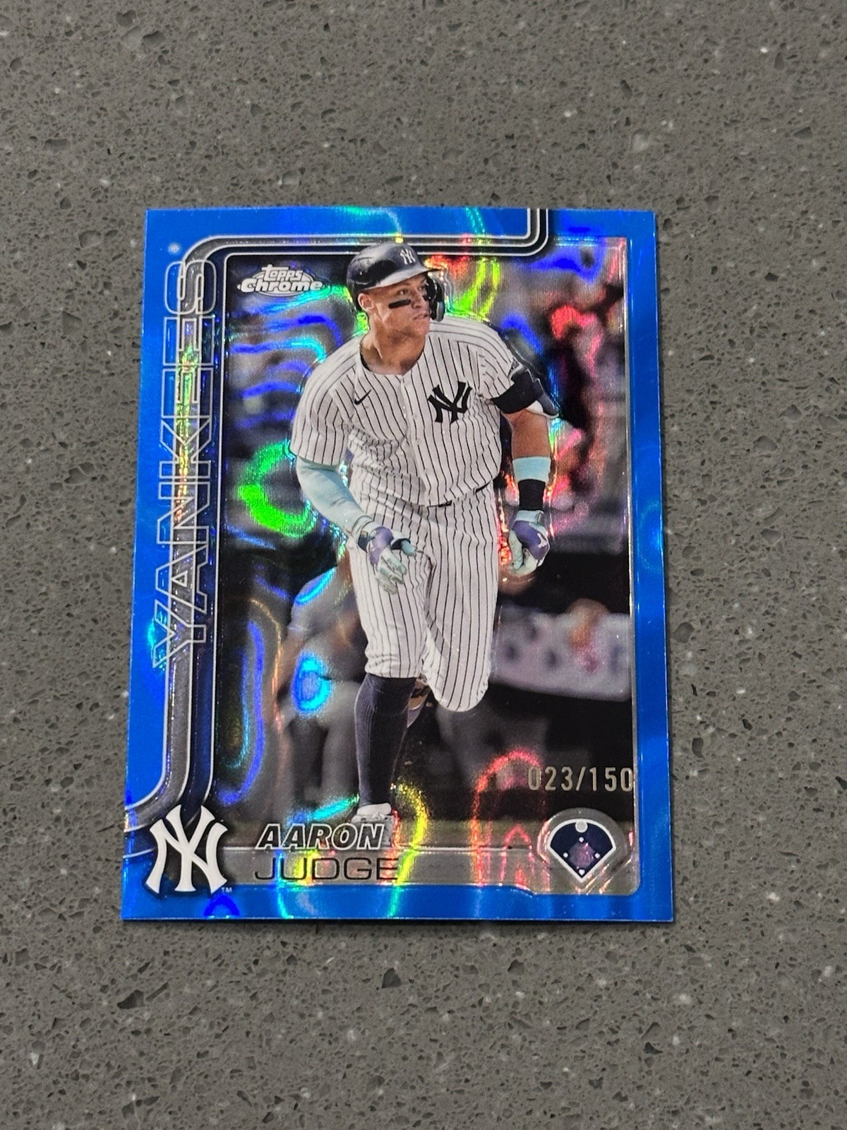 2025 Topps Chrome - Aaron Judge #99 Blue RayWave Refractor /150
