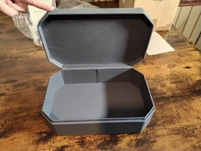 2pk Threshold designed w/ Studio McGee Faux Shagreen Storage Decor Box, Blue- L