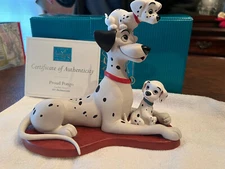 Walt Disney Classics Collection Statue Proud Pongo 101 Dalmatians Complete Box