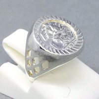 Baby's 925 Sterling Silver St George Medallion Dress Ring Size a 711 Baby's 925 Sterling Silver St George Medallion Dress Ring Size a 711