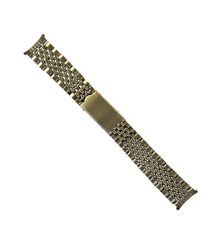 Nos Vintage Reisperlen Edelstahl Armbanduhr Band/Armband 18 mm, Schweiz - Bild 6 von 6
