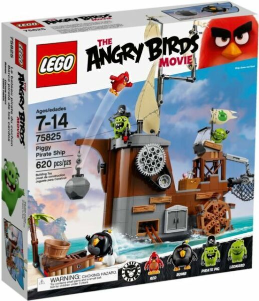 LEGO 75825 Piggy Pirate Ship (NEW SEALED BAGS 4, 5, 6 + Cloth Parts) Angry  Birds