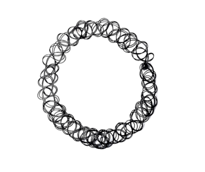 Splendida Collezione Choker In Plastica Nera - Alibaba - Foto 5