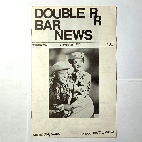 Double R Bar News issue 1 Roy Rogers fanzine October 1990 | eBay