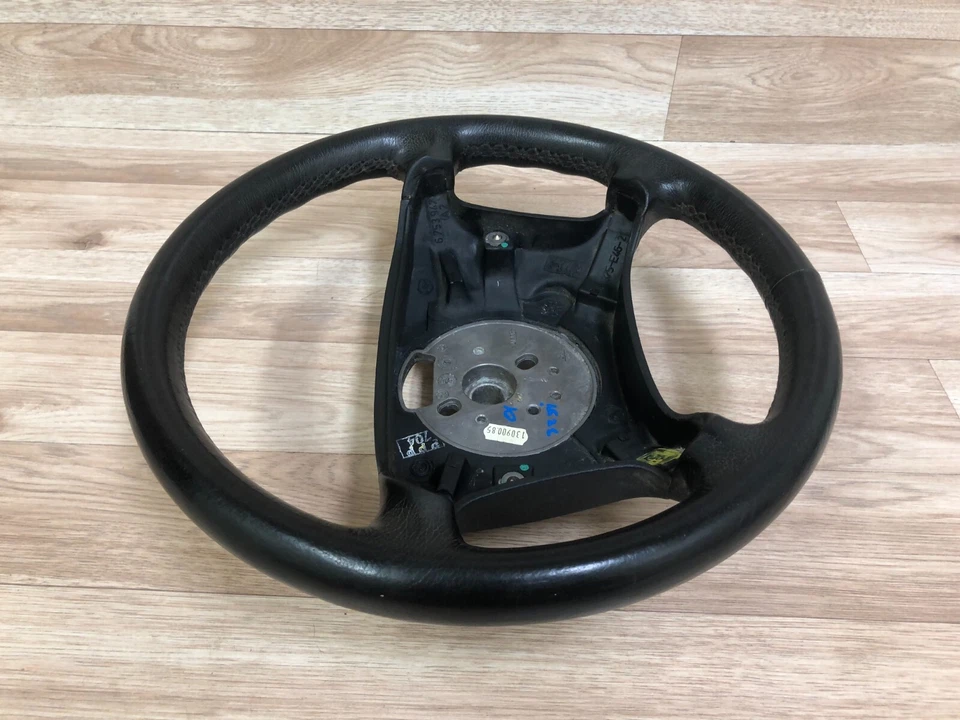 BMW E46 323 325 328 330 OEM VOLANTE DELANTERO CUERO NEGRO 99-06 6 Foto 3 de 4