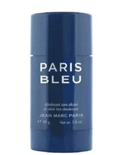 Paris Bleu Deodorant STICK Jean Marc Paris Men alcohol free 2.8 oz NEW
