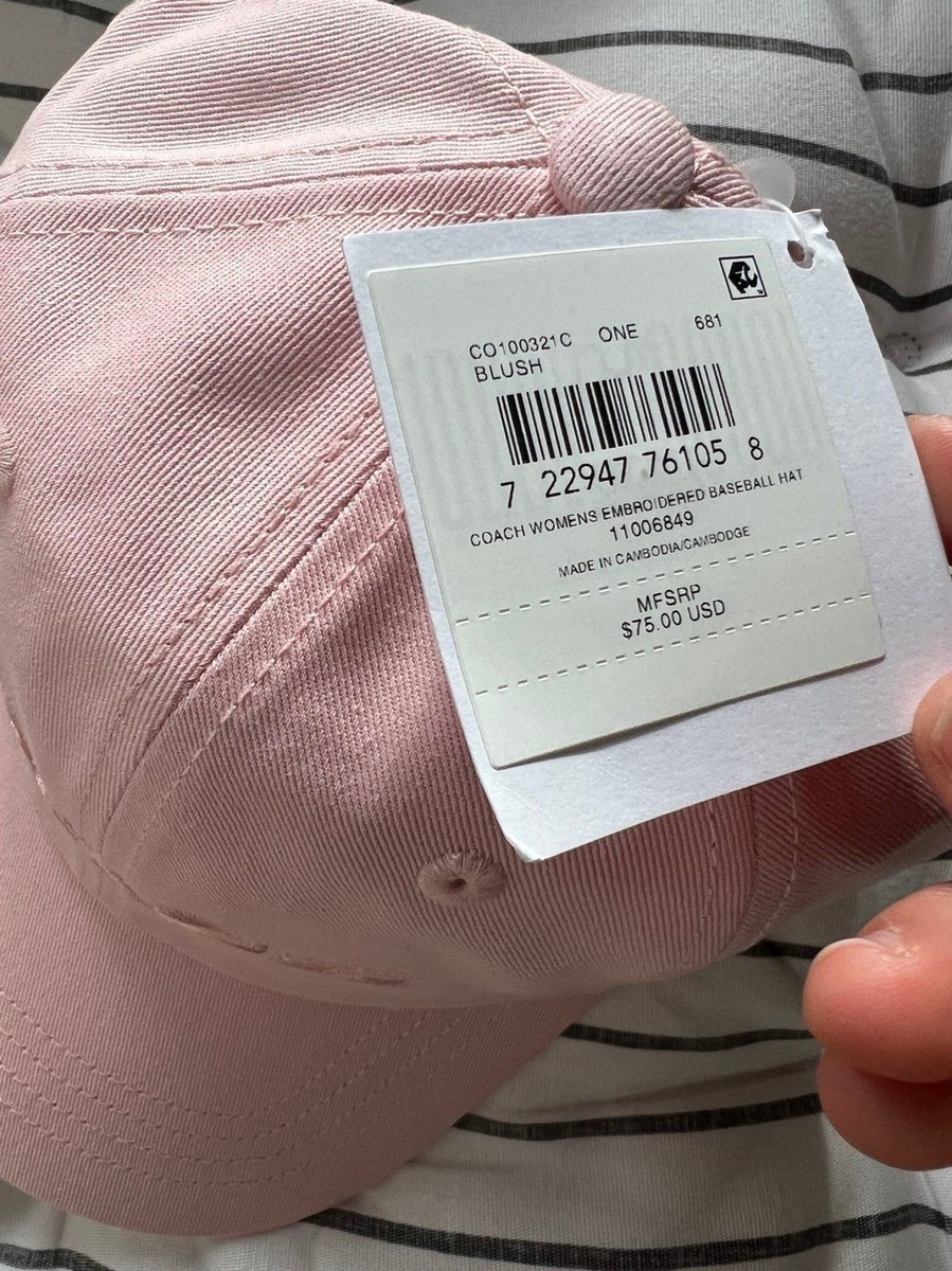 New Coach Soft Pink Baseball Cap/ Hat - Brand New with Tag