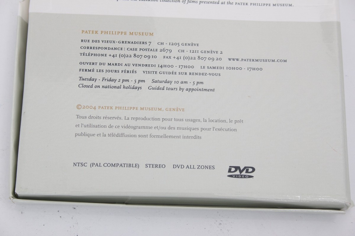 Patek Philippe museum film DVD item# e10180 | eBay