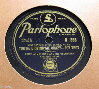 Louis Armstrong - You're Driving Me Crazy / Harlem Footwarmers - Mood Indigo