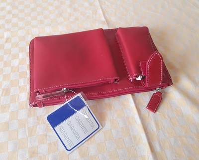 Borsa donna ragazza borsello marsupio convertibile Avon in ecopelle rosso