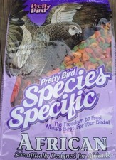 PRETTY BIRD African Specific PELLETS African Grey parrot bird food 20lb sale