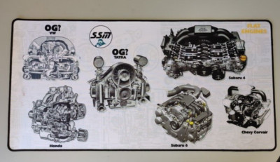 OG Flat 4 Engine Desk Mat - 31.5'' x 15.5''