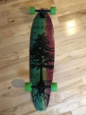 Yocaher Longboard Skateboard Punked In the Pines Excellent Condition See Pics