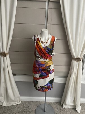 Ali Ro Nordstrom NWT Sheath Gathered Dress in 100% Silk Size