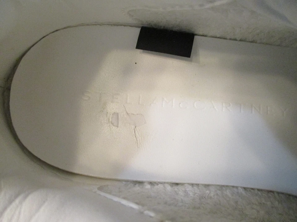 Stella McCartney Loop authentic white faux leather sneakers trainers 36 6 - Image 4 of 4