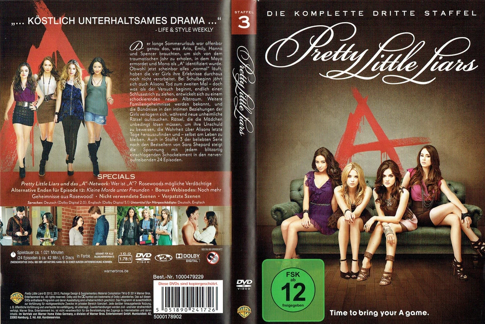 Pretty Little Liars - Die komplette dritte Staffel [6 DVDs] - 17 Stunden - Bild 1 von 1
