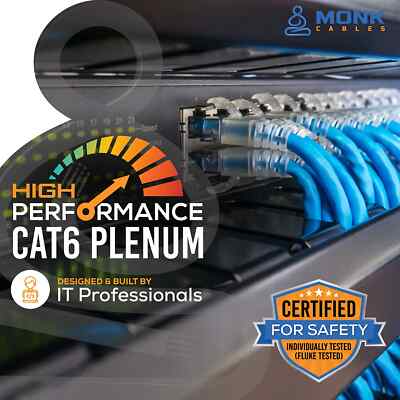 ONK CABLES | CAT6 Plenu (CP) 1000ft Ethernet Cable | UTP, 23AWG, 550Hz | DSX-8000 Fluke Test - View #12