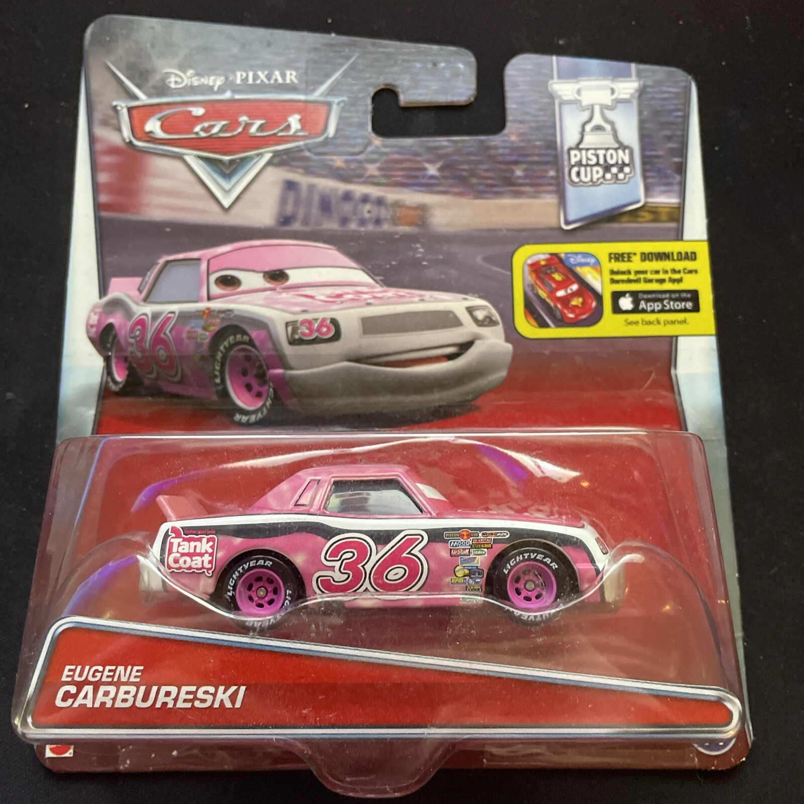 Disney Pixar Cars Eugene Carbureski Tank Coat Piston Cup Racer Rare eBay