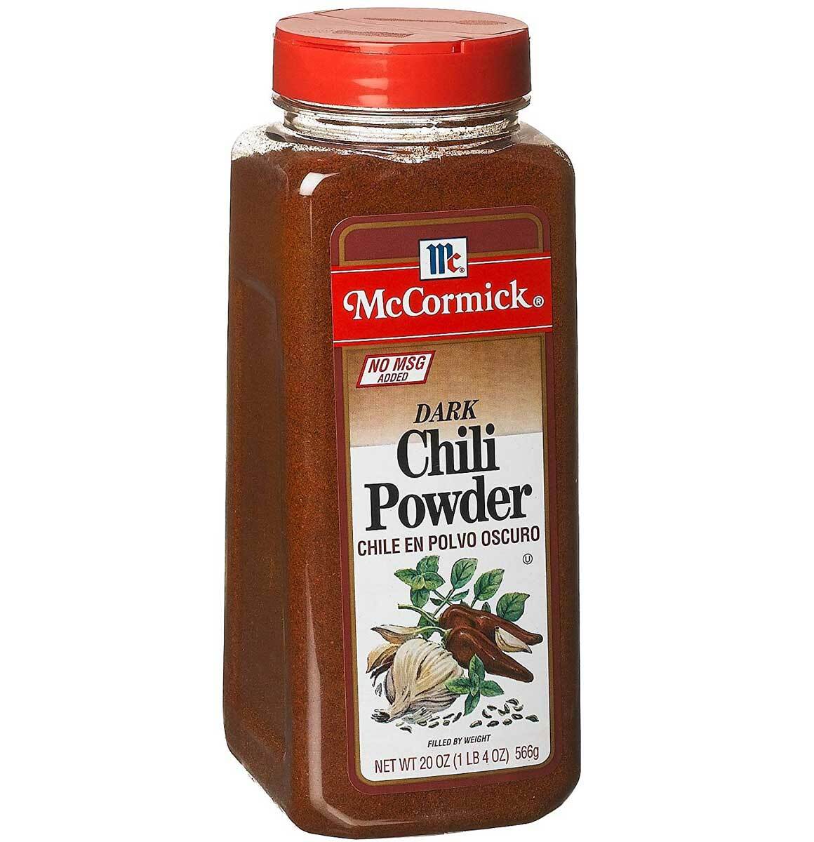 McCormick Chili Powder Dark No MSG Added 20 Oz Pack of