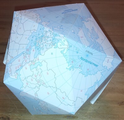 Erde Bastelglobus nach Buckminster Fuller Dymaxion Weltkarte Die Welt als Globus