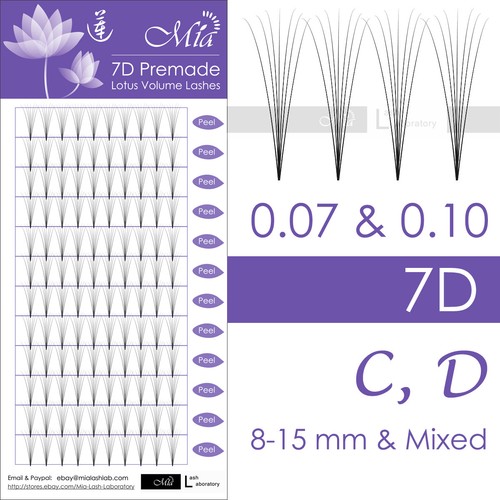 Lotus XD Premade Volume Fan Lash Eyelash Extensions 3D 4D 5D 6D 7D Mix Mink Lash - Picture 17 of 17