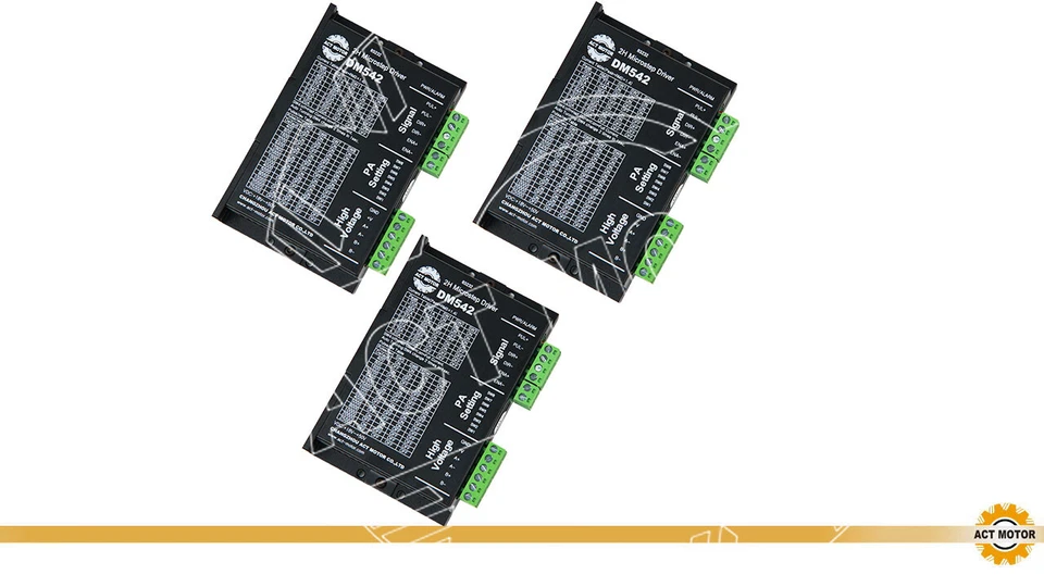 ACT MOTOR DE Free 3PCS driver motore passo-passo DM542 4.2A 18-50VDC Nema17 Nema23 driver 57BYGH