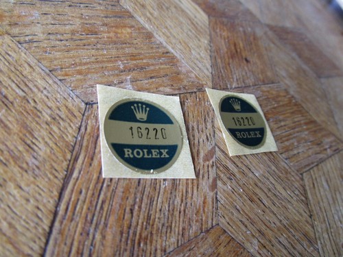 MC Vintage New ROLEX Stickers. 16220 Datejust. - Picture 5 of 9
