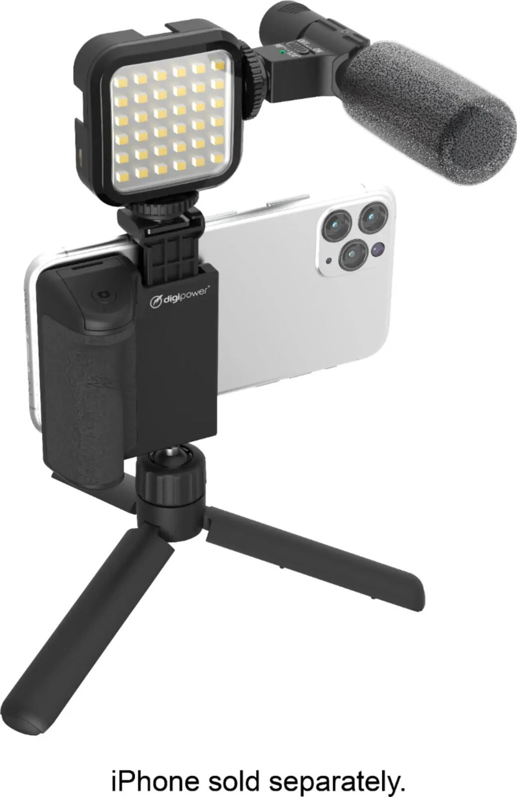 Digipower DPS-VLG4 Follow ME Vlogging Kit for Phones and Cam