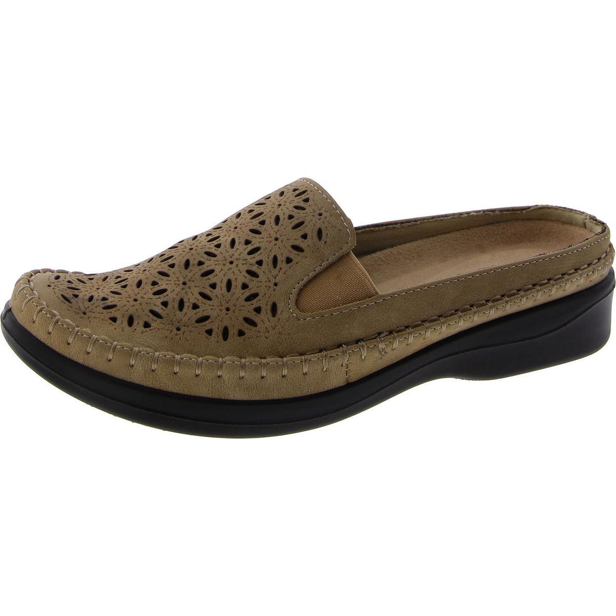 Легкие уличные женские туфли Kita бежевого цвета из искусственной кожи на плоской подошве 8.5 Medium (B,M) BHFO 8345